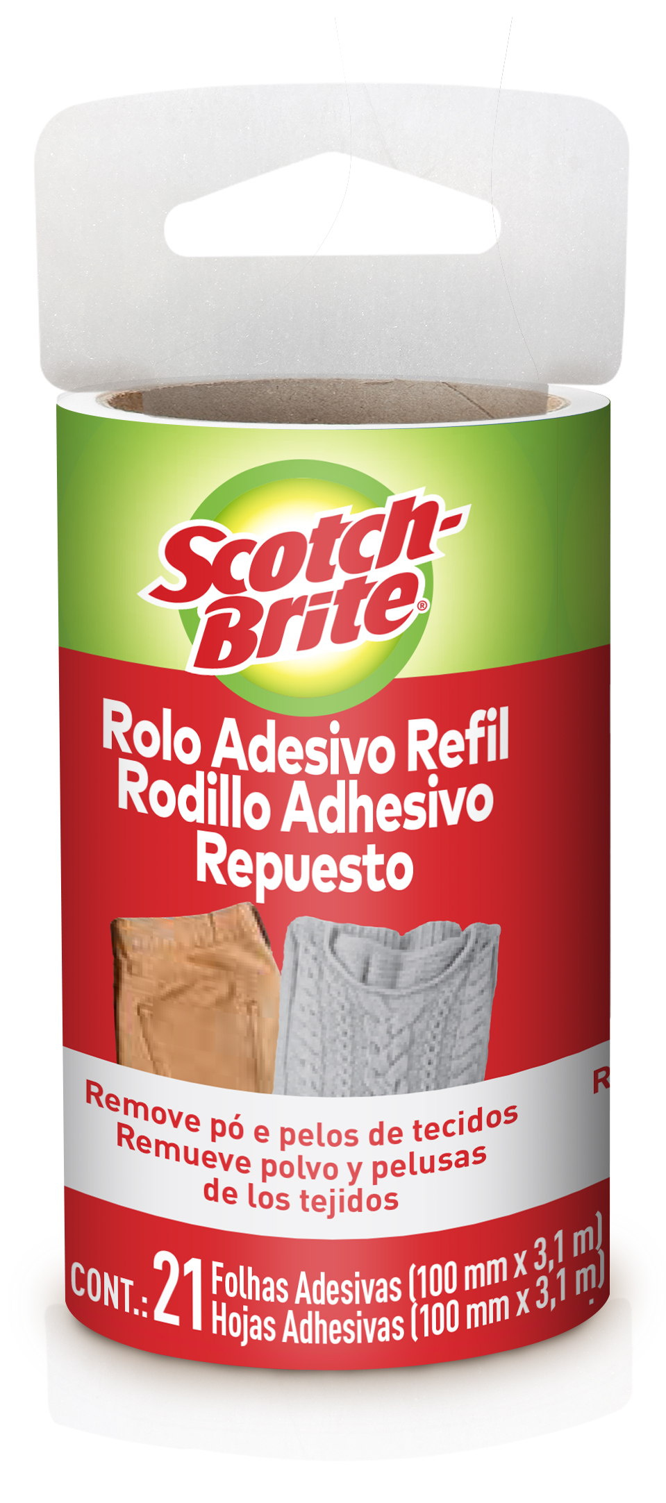 Refil Rolo Adesivo Scotch Brite 20 folhas 3M