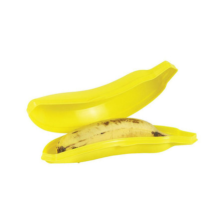 Porta Banana de Plástico Amarelo Plasútil
