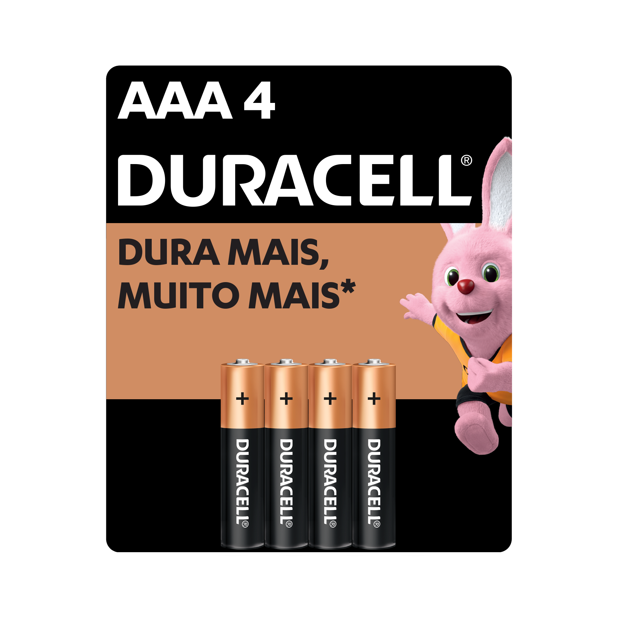 Pilha Alcalina AAA Duralock Duracell 4 Unidades
